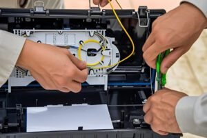 Fiber optic fusion splicing process
