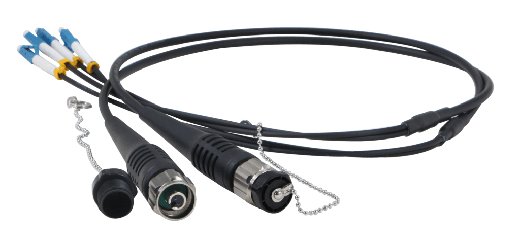 FTTA Hybrid Cable with waterproof Connector: NSN/ ODVA/Optitap