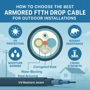 How to Choose the Best Armored FTTH Drop Cable for Outdoor Installations