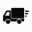 Delivery truck icon indicating fast delivery