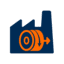 Factory icon representing high production capacity