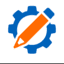 Gear and pencil icon representing customization