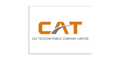 CAT Telecom logo illustrating AIMIFIBER’s partnership in telecommunication and fiber network projects in Thailand.