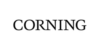 Corning logo representing AIMIFIBER’s collaboration in advanced optical fiber technology and connectivity solutions.