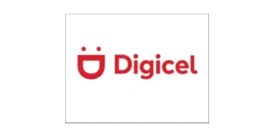 Digicel logo highlighting collaboration with AIMIFIBER in fiber optic and telecom infrastructure development.