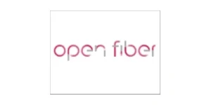 Open Fiber logo representing cooperation with AIMIFIBER in high-speed fiber to the home deployments in Europe.