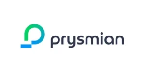 Logo of Prysmian Group, AIMIFIBER’s global partner in fiber optic cable manufacturing and infrastructure development.