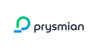 Logo of Prysmian Group, AIMIFIBER’s global partner in fiber optic cable manufacturing and infrastructure development.