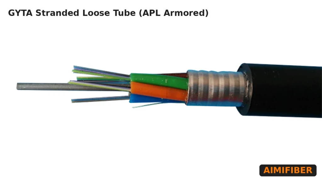 GYTA APL armored stranded loose-tube fiber optic cable product photo (outdoor duct/burial)