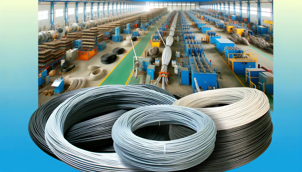 A state-of-the-art indoor cable production facility showcasing organized manufacturing processes.