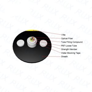 Fiber Optical Cable 1km Price Unitube Optical Fiber Cable GYFXTY with Vitta | Outdoor fiber optic cable | AIMIFIBER