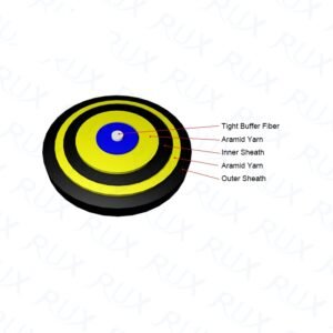 FTTH Indoor/outdoor Fiber Optic Cable Simplex double Jacket 1 core | Indoor distribution cable | AIMIFIBER