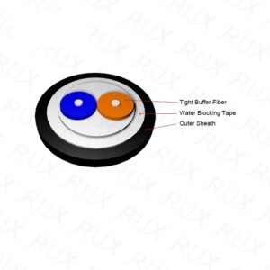 Round Drop Cable for Indoor And Outdoor Application | Customized Fiber Optic Cable | AIMIFIBER