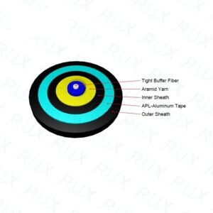 Tight Buffer Fiber Cable with Aramid Yarn and Steel Tape Armored | Customized Fiber Optic Cable | AIMIFIBER
