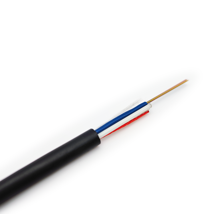 Non-Metallic Outdoor ASU Span 80M 1-12 Core Single Mode Fiber Optic Cable With Frp Strength Member | Customized Fiber Optic Cable | AIMIFIBER