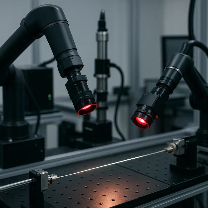An optical fiber secondary coating production line featuring critical equipment and organized workflows.
