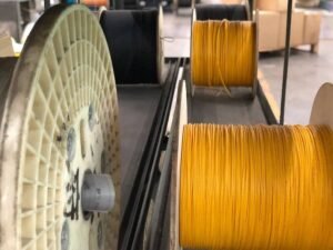 China fiber optic cable factory production line tight buffer cable manufacturing | AIMIFIBER