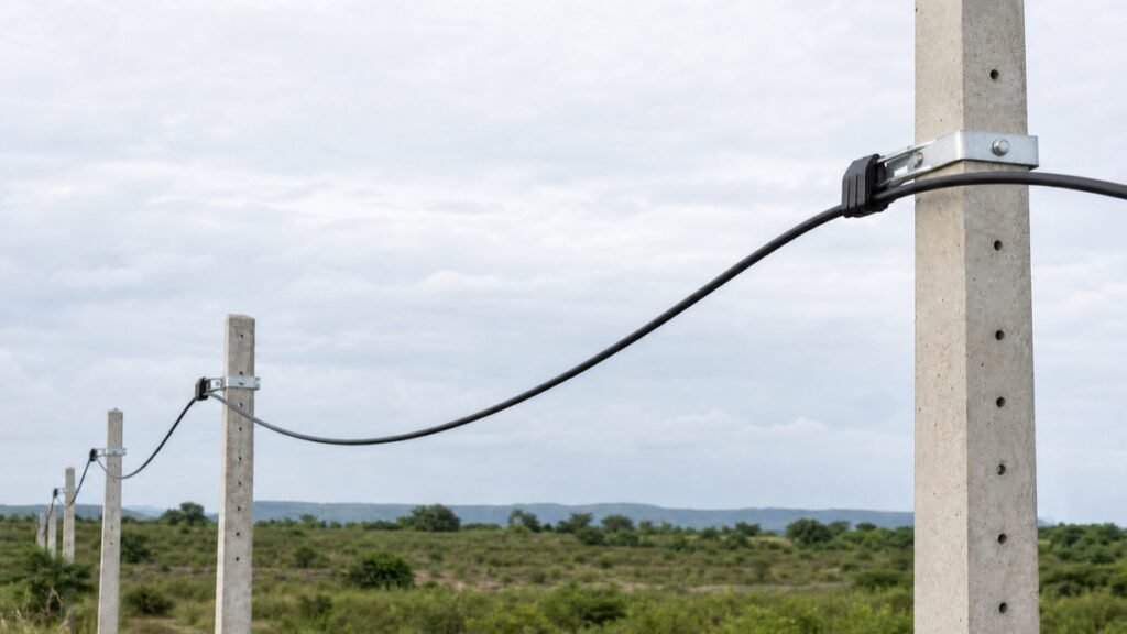 ADSS cable span selection for 100m 150m and 200m aerial routes